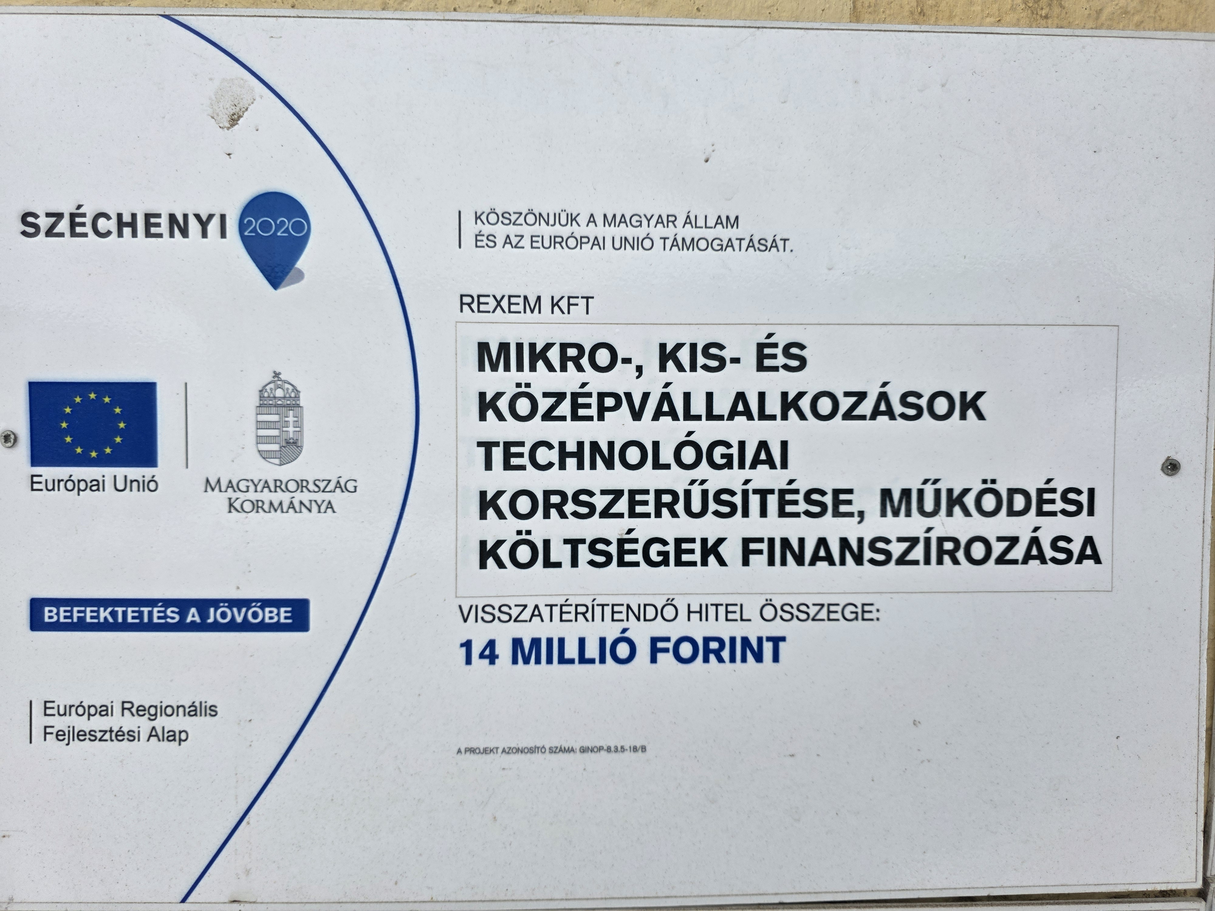 REXEM Kft. pályázati nyertes projekta